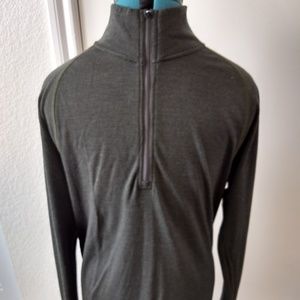 SmartWool Mens Merino Wool Green Pullover